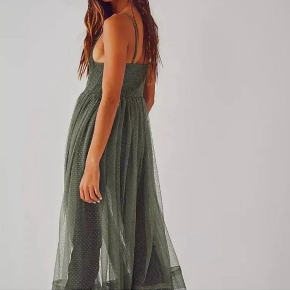 NWOT Free People Intimately Can’t Stop Won’t stop Mesh Slip Dress - Picture 3 of 4